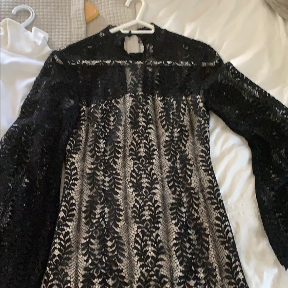 Delicate lace mini dress